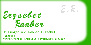 erzsebet raaber business card