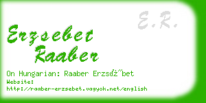 erzsebet raaber business card